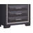 Stylish and Durable Black Chest with Multiple Drawers, Perfect for Organizing and Storing Essentials in Any Room.