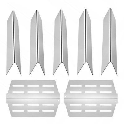 17" Stainless Steel Flavorizer Heat Plates Replacement Bars (Set of 5)