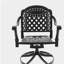 5-Piece All-Weather Cast Aluminum Dining Set, Include 4 Swivel Chairs and Rectangular Table With Black Frame (same sku:W1710S00452)