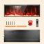 Foyer électrique 50 po Wi-Fi et Alexa avec bruit blanc, encastré et mural, 5 100 BTU, 12 flammes de couleur-1683971880