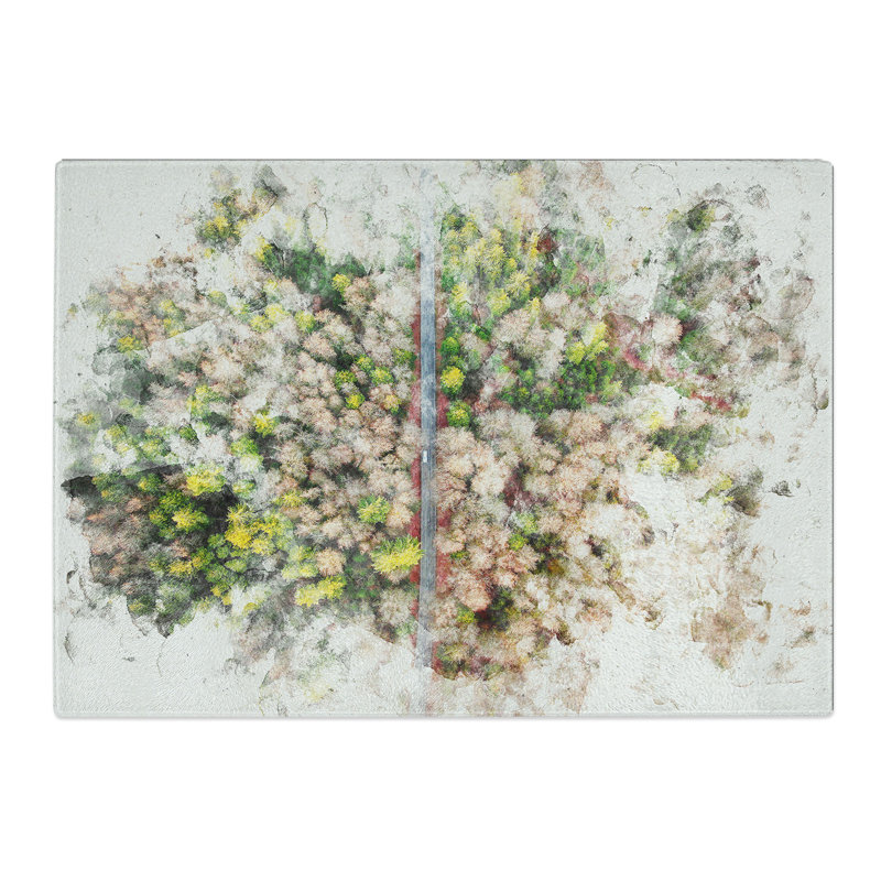 Tempered Glass Separating the Forest Chopping Board, 28.5 cm x 39 cm