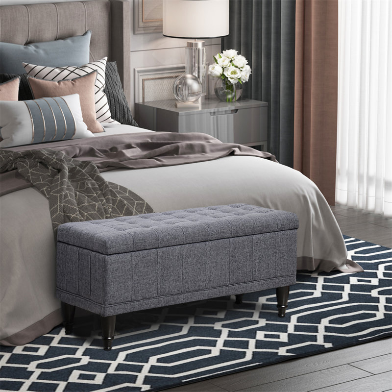 Repose-pieds avec rangement Homcom