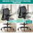 Ergonomic Mesh Drafting Chair Tall Office Chair With Adjustable Footrest Ring-615069735