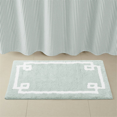 Cotton Tufted Bath Rug With Non-Skid Backing For Bathroom