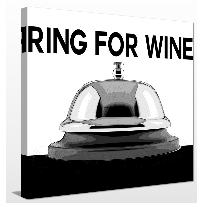 «Ring For Wine», impression sur toile, H 24 po x l 24 po x P 1,5 po, Toile tendue
