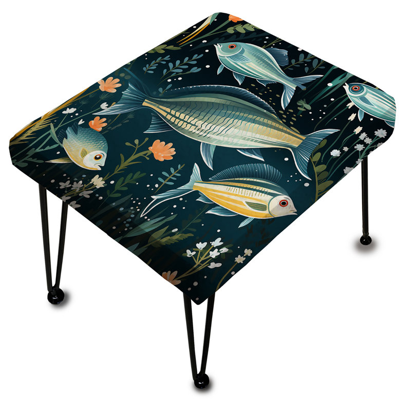 Coastal Zebra Fish Zenith Coastal Motif - Repose-pieds rectangulaire Coastal