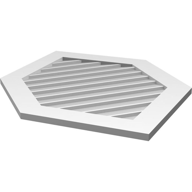 Ventilé vertical à pignon vertical 11/12 po, H 1 po x l 28 po x L 42 po