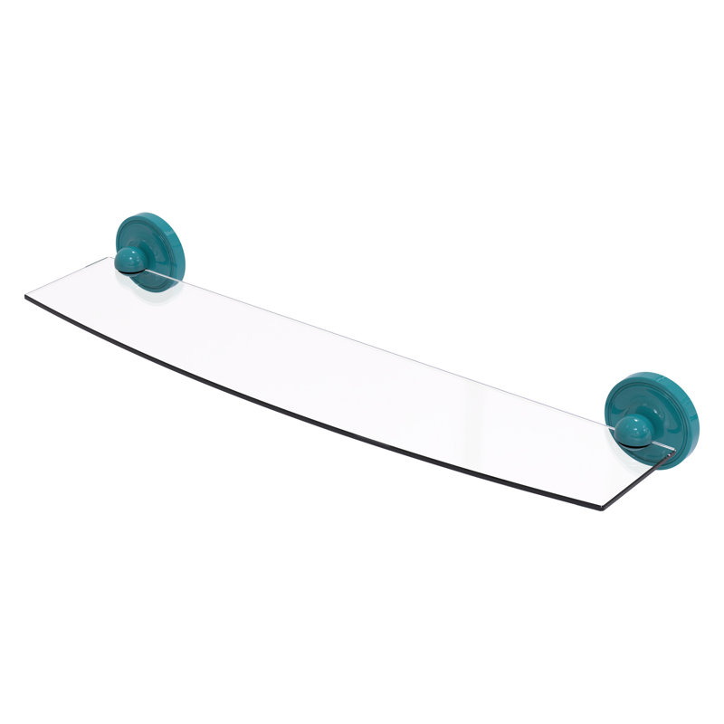 Tablette flottante Prestige Regal, H 3 po x l 24 po x P 5 po, Bleu sarcelle Glokzin