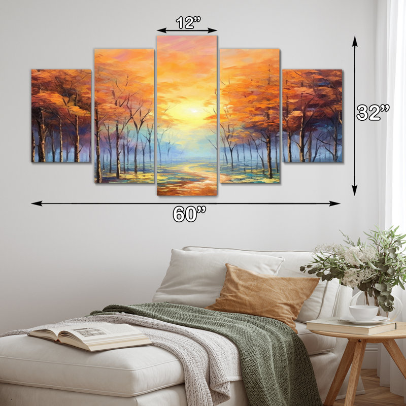 Haiba - Countryside Wall Decor - 5 Panels