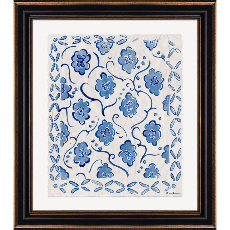«Ogee» par Dana Gibson - Peinture encadrée sur papier