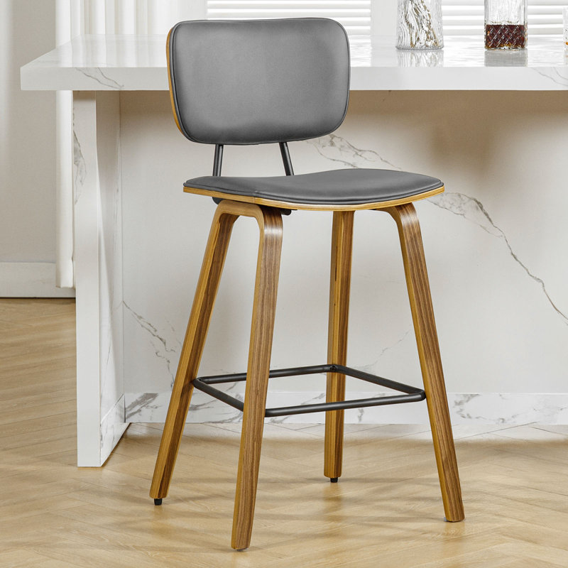 Martir Upholstered Counter Stool, Cream, 2