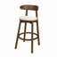 Tabouret de bar rembourré en bois d'hévéa massif l 18,75 po x P 20,5 po x H 41 po Christopher Knight Home-129942534