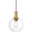 Luminaire suspendu 1 lumière Chantelle - Finition laiton brossé antique-2016964732