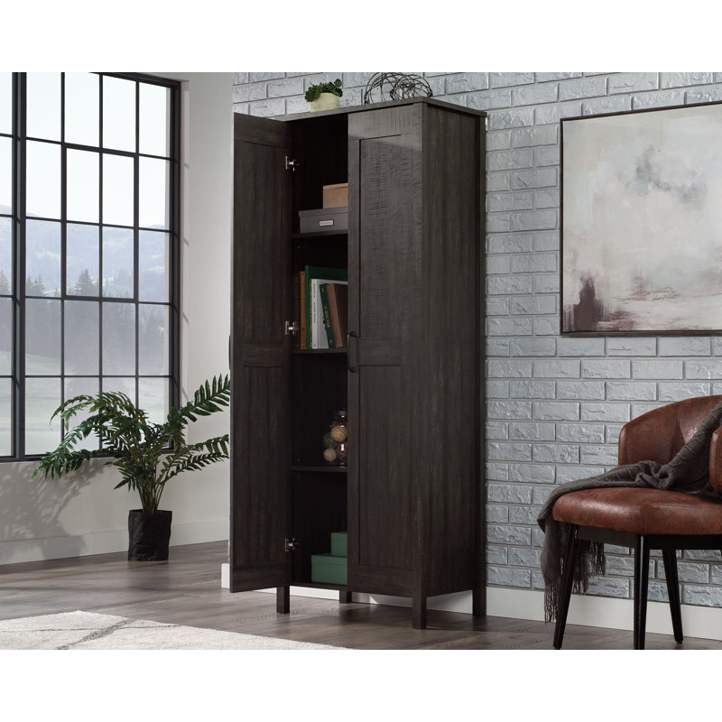 Armoire de rangement 2 portes Sm, Chêne crayeux
