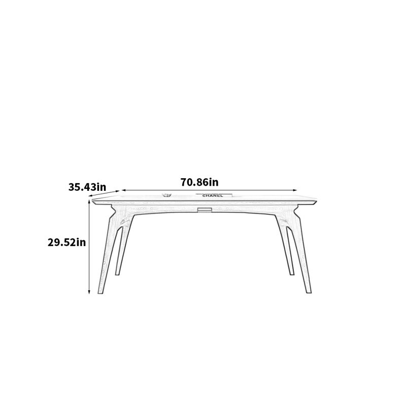 Hippel, 29.52"H x 70.86"L x 35.43"W