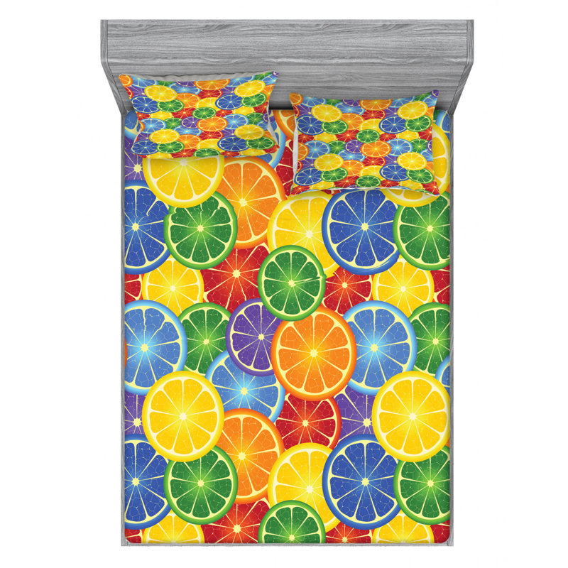 Microfiber Sheet Set, Queen Sheet Set with Fitted Sheet