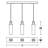Houston 3-Light Linear Pendant - 60W --306168643