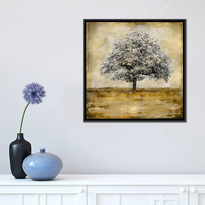 « stately », impression sur toile, H 18 po x l 18 po x P 1,5 po, Toile avec cadre noir, Pas de tapis