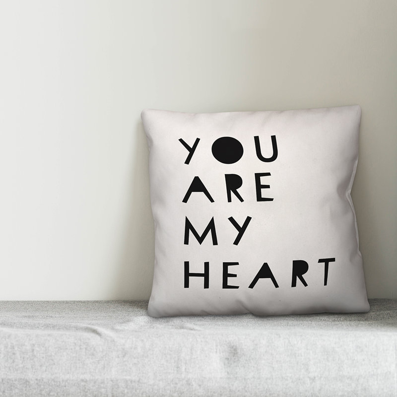  Coussin You Are My Heart, H 20 po x l 20 po