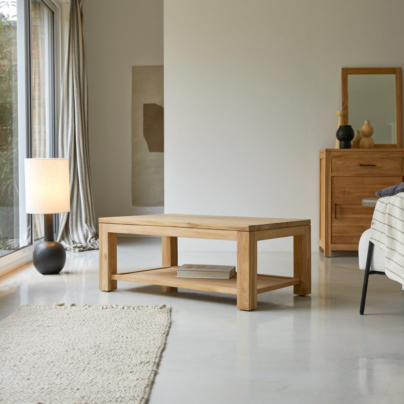 Solid Wood Four Leg Coffee Table