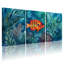 Animaux, poisson coloré, récif corallien, ensemble de 3 impressions sur toile-38340558