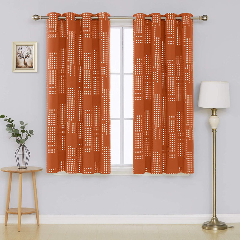 Carmacmoin Room Darkening Curtain Pair, 52" W x 54" L, Navy Blue