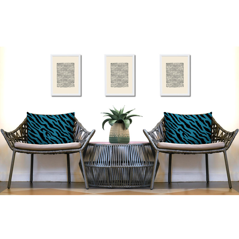 Coussin intérieur / extérieur Valerie, 25x18, Turquoise