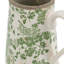 Vase en céramique blanc avec motif floral vert-131440649
