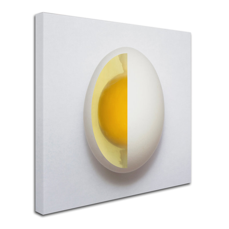 Wrapped Canvas Wall Art - Adelino Alves 'Inner Egg' Wall Art for Living Room, Bedroom, or Office Décor - 35x35, 35" H x 35" W