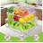 BPA-Free Clear Fridge Organizer Bins 10-Pack – Stackable with Pull-Out Drawer for Fruit, Veggie & Drinks