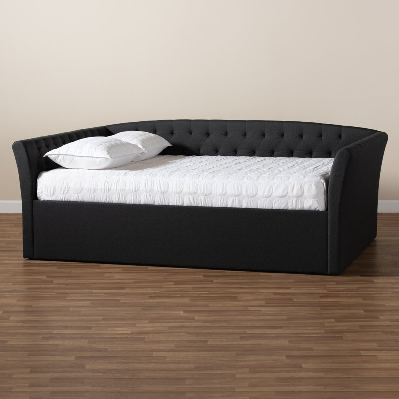 Lit de jour Eppie, Grand lit, Gris foncé