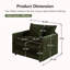 Ensemble de 2 chaises d'appoint surdimensionnées avec accoudoirs légèrement ajustés et coussins moelleux, vert foncé