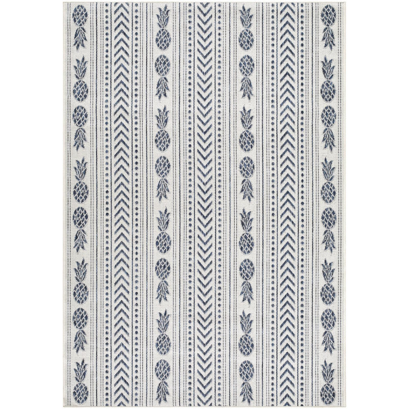 Eagean Machine Woven Indoor/Outdoor Area Rug, Rectangle 6'7" x 9'