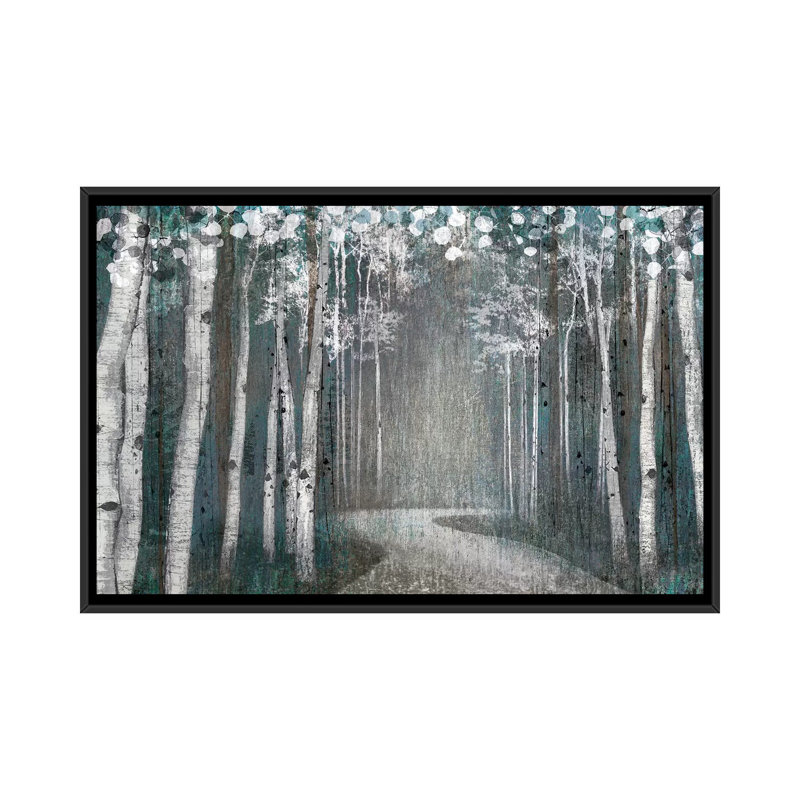 «Mineral Forest», reproduction d'impression sur toile tendue, H 18 po x l 26 po x P 1,5 po, Toile avec cadre noir