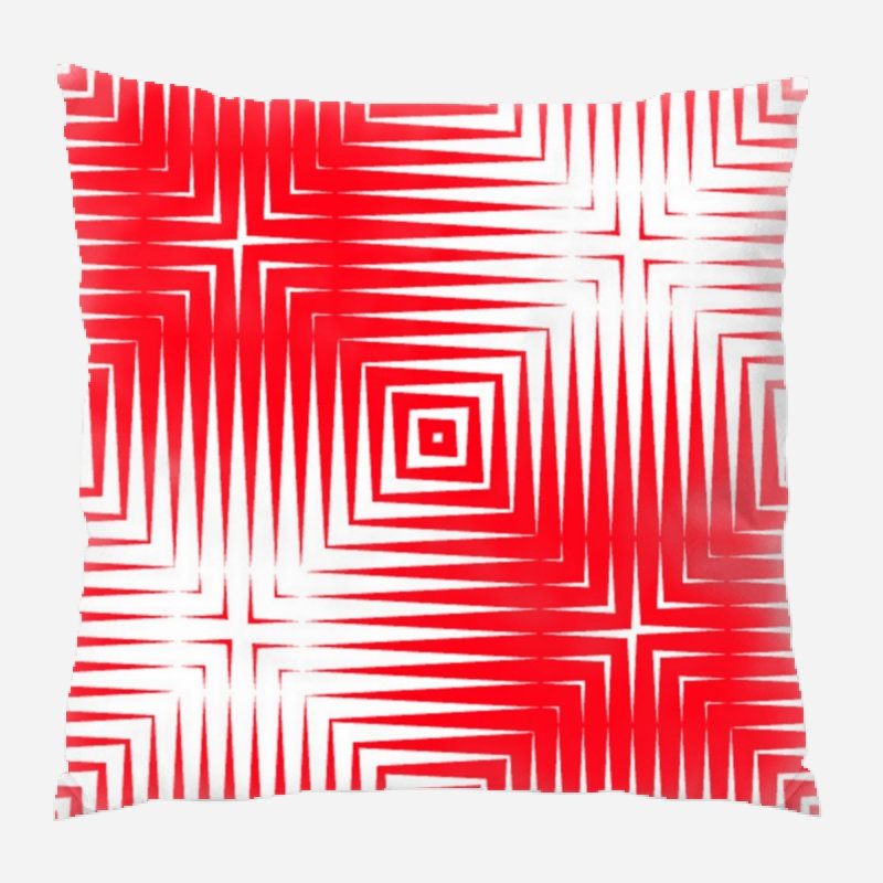 Geometric Microsuede Reversible Throw Pillow