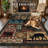 Rustic Cabin Lodge Wildlife Machine Washable Area Rug with Non-slip Backing-1560314063
