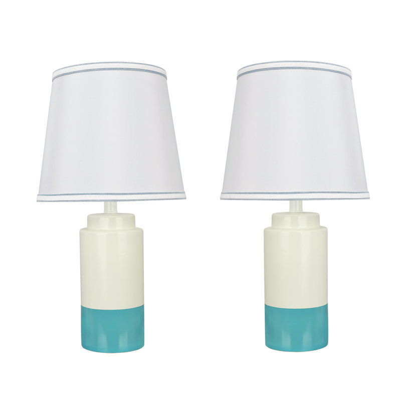 Harjo Ceramic Table Lamp Lamp, Blue