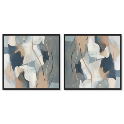 «Essence of Duality I Set Canvas Minimal Abstract» par Art Remedy