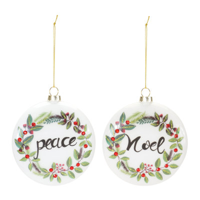 4.25'' Glass Holiday Shaped Ornament