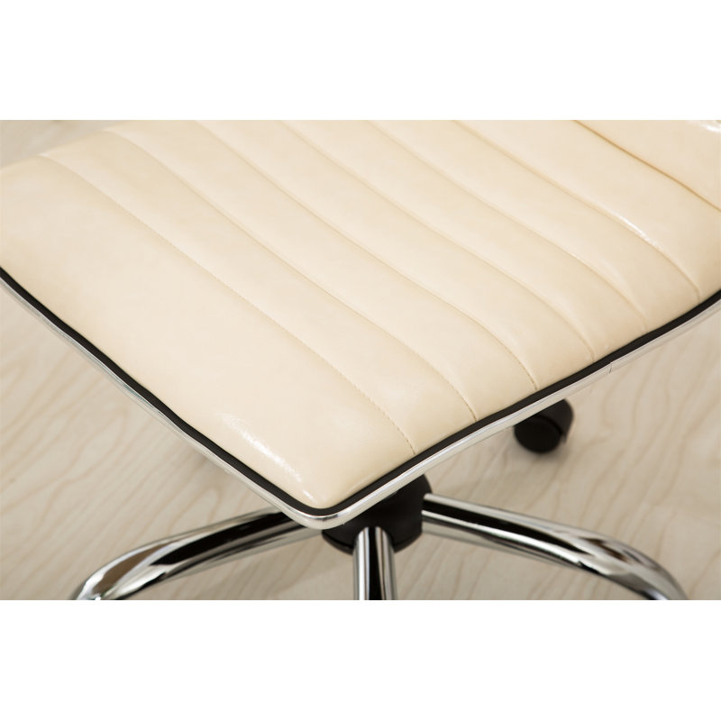 Chaise de bureau Fremo Chromel, Beige