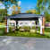 12 Ft. X 16 Ft. Wood Grain Aluminum Gazebo with Double Steel Roof, Ceiling Hook, Mosquito Netting, and Privacy Curtains