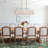 5 - Light Linear Oval Glass Flower Island Chandelier-1095778636