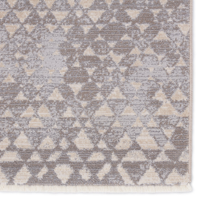 Tapis gris / taupe Land Sea Sky par Kevin O'Brien (9 pi 6 po x 12 pi 6 po), Rectangle 9 pi 6 po x 12 pi 6 po
