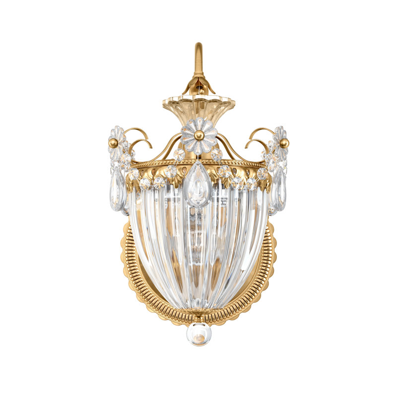 Bagatelle 1 - Light Armed Sconce, Heirloom Gold, Heritage Clear