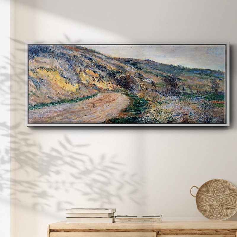 The Road to Giverny 2, 1885 - Toile encadrée, H 12 po x l 30 po