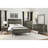 Contemporary Three-Tone Nightstand Perched Atop Metal Legs Acacia Veneer Modern Bedroom Furniture-125528564