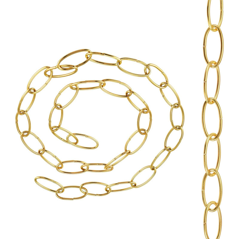 Vintage Lighting Hanging Chain For Lighting Ceiling Light, French Gold