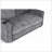 55 Inch 3 Fold Convertible Futon Couch Sofa Bed, Velvet Linen Fabric, Perfect for Small Spaces and Multi-Functionality, Dark Gray