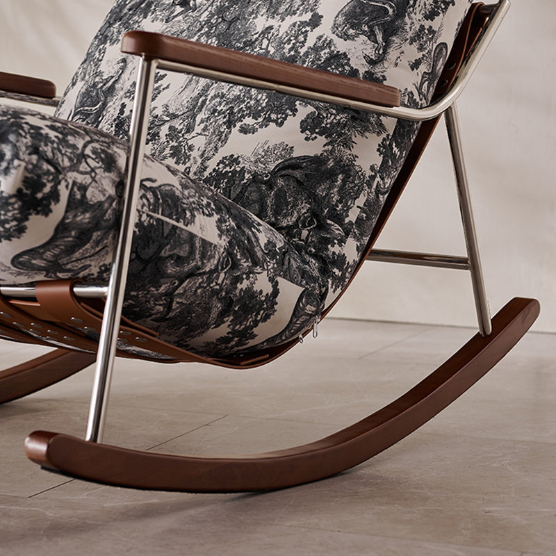 Chaise berçante simple de salon décontracté