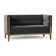 Dyson 58" Tuxedo Arm Loveseat